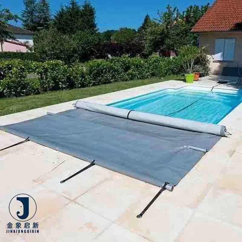 JX PVC Laminated Waterproof Breathable Anti-UV Blackout Organic Plain Weft Swimming Pool Covers Tarpaulin Coated
