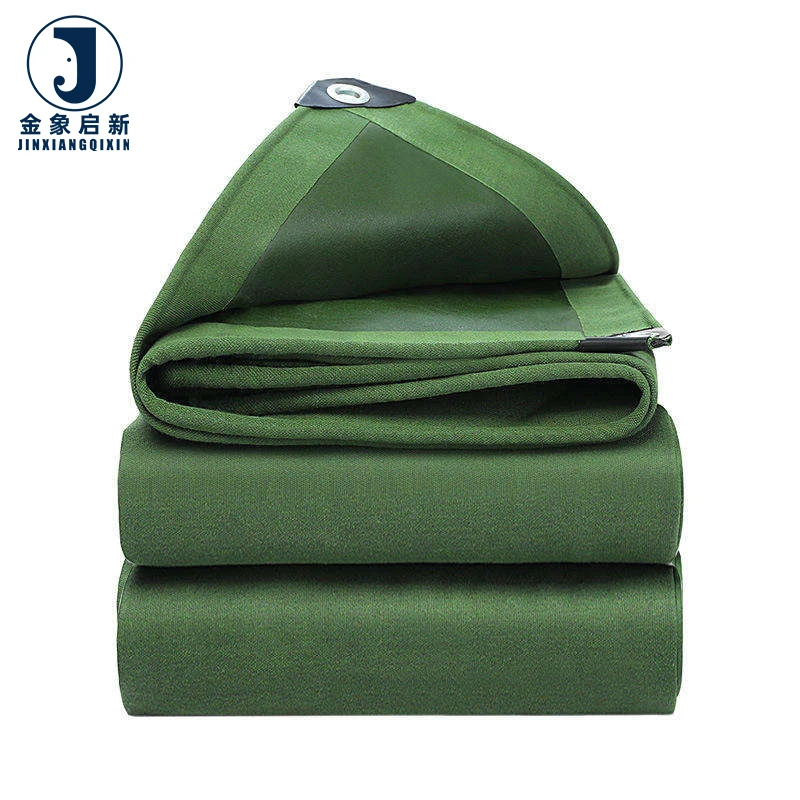 Heavy Duty Waterproof PVC Laminated Woven Plain Asphalt Anti-Mildew Very Heavyweight Truck Cover Canvas Tarpaulin Accessories
