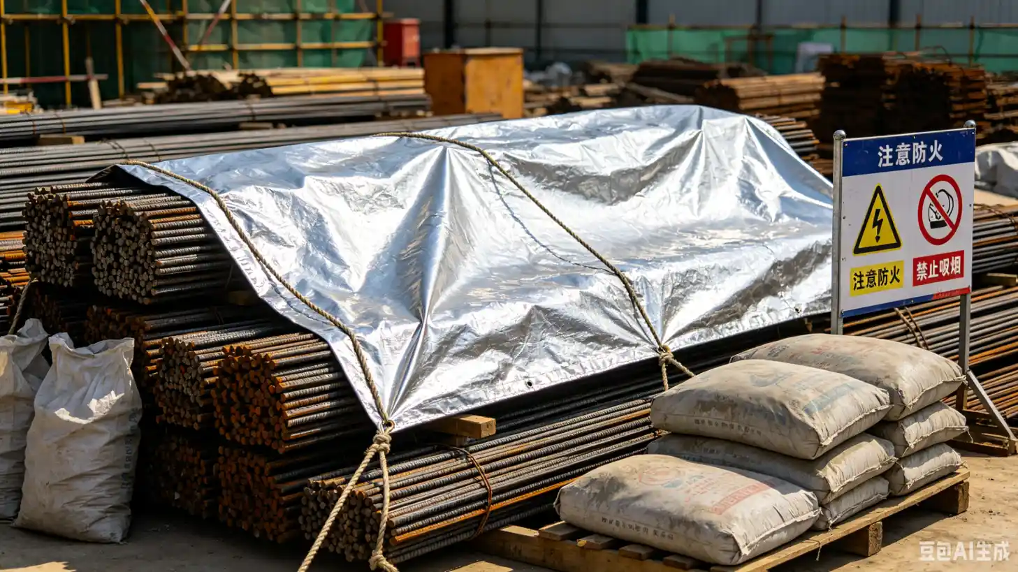 Industrial air ducts and tarpaulins for construction sites