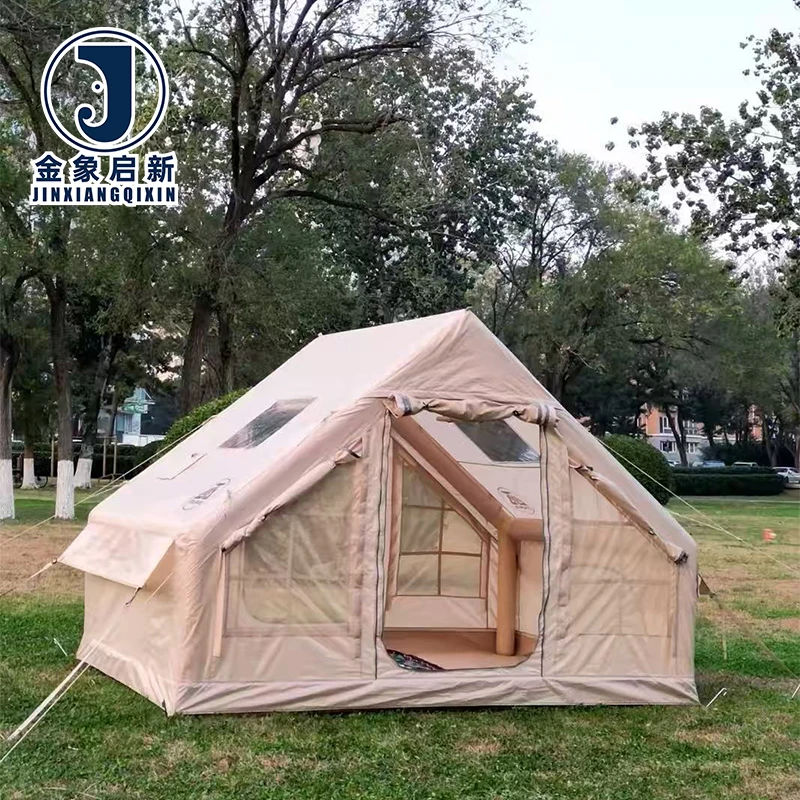 PVC Waterproof Inflatable Camping Tent with Quick Automatic Opening for Four-Season Outdoor Use
