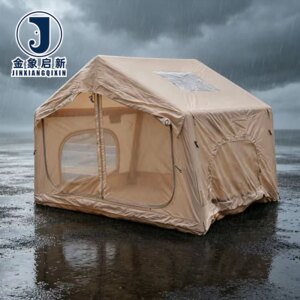Inflatable Camping Tent with Quick Auto Opening Waterproof UV-Resistant PVC Fabric for Outdoor Shelter