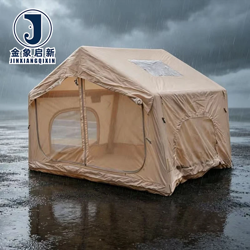 Camping Inflatable Tent 5-8 Person Automatic Opening 4-Season Waterproof Family Outdoor Tent