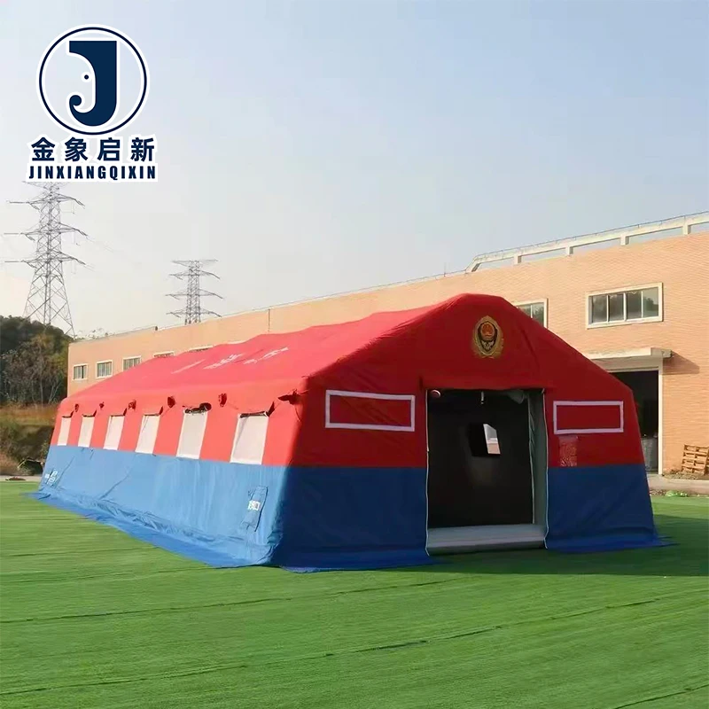 PVC Inflatable Glamping Tent for Disaster Relief Quick Automatic Opening Four-Season Use
