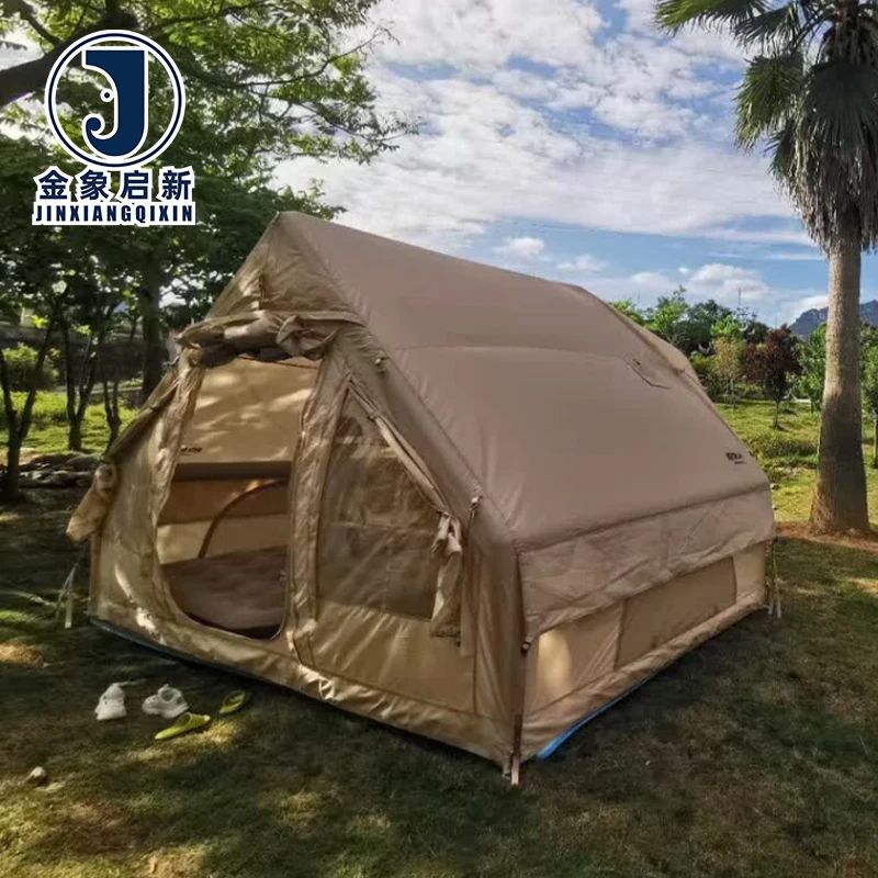 4 Season Inflatable Camping Tent 8-10 Person Automatic Opening Waterproof for Outdoor Family Use