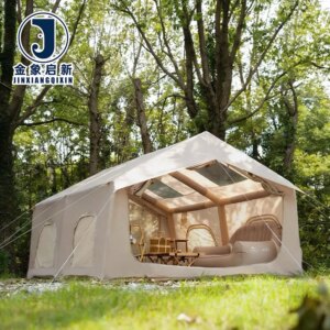 PVC Inflatable Camping Tent Quick Automatic Opening for Emergency Disaster Relief Four-Season UV Resistant Waterproof Foldable