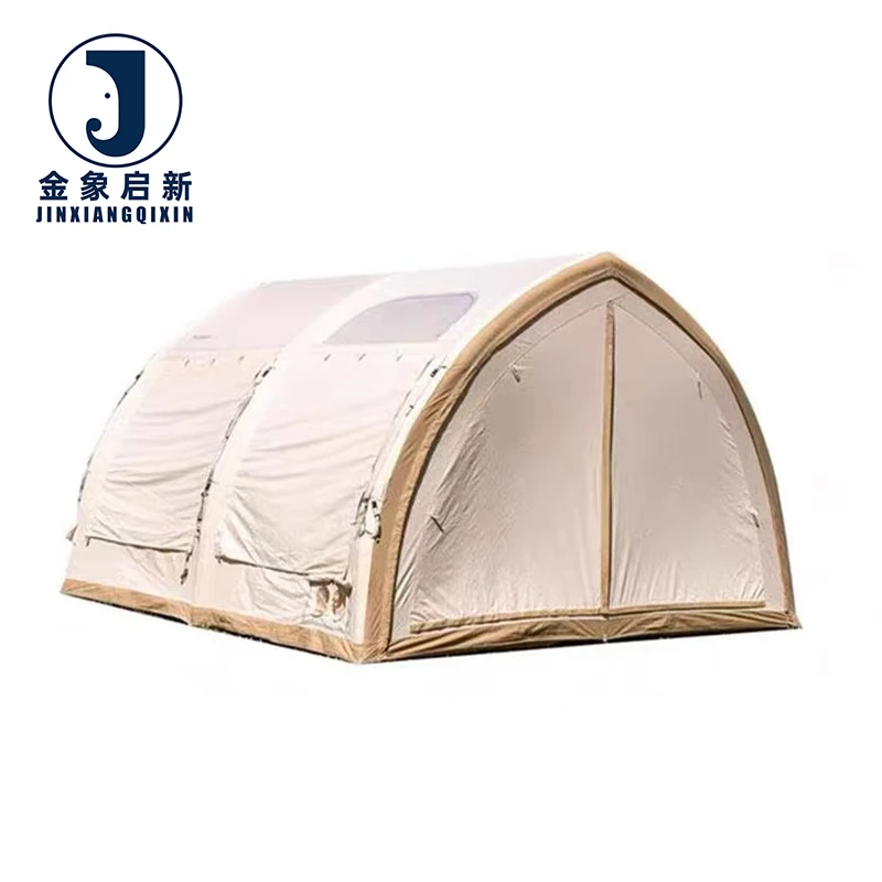 PVC Inflatable Camping Tent with Automatic Opening for Four-Season Emergency Disaster Relief Use