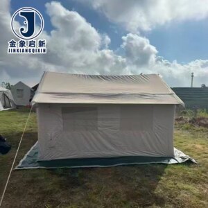 Quick Automatic Opening Inflatable Camping Tent 4-6 Person Oxford Waterproof for Outdoor Beach Emergencies