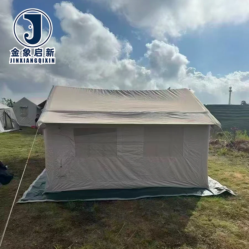 Quick Automatic Opening Inflatable Camping Tent 4-6 Person Oxford Waterproof for Outdoor Beach Emergencies
