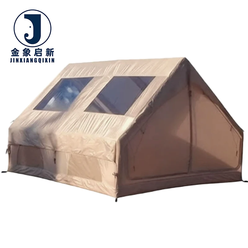 Waterproof Inflatable Camping Tent with Skylight Quick Automatic Opening for 6-8 Person Outdoor Glamping