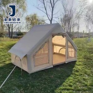 PVC Inflatable Camping Tent Quick Automatic Opening for Emergency Disaster Relief All-Season Use
