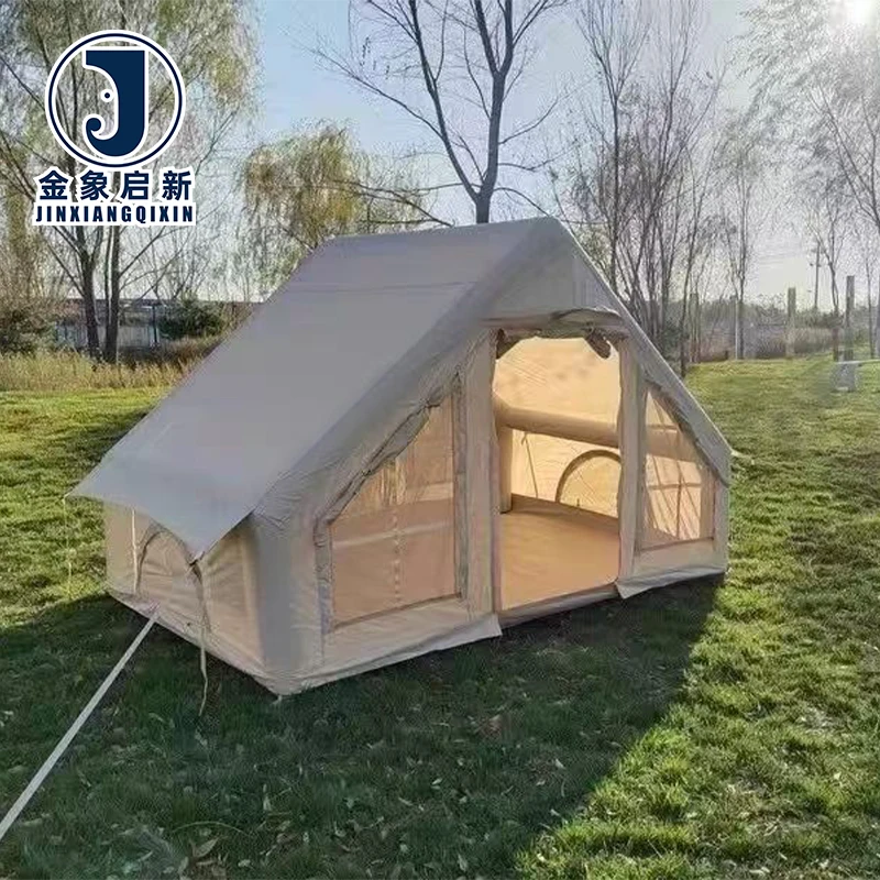 PVC Inflatable Camping Tent Quick Automatic Opening for Emergency Disaster Relief All-Season Use