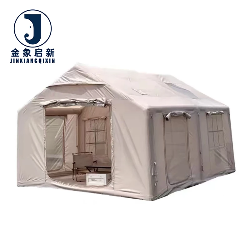 PVC Automatic Inflatable 3-5 Person UV Protection Tent for Four-Season Emergency Disaster Relief